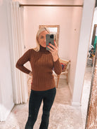 Four Seasons Ribbed Knit Chocolate - Tosca & Salome
