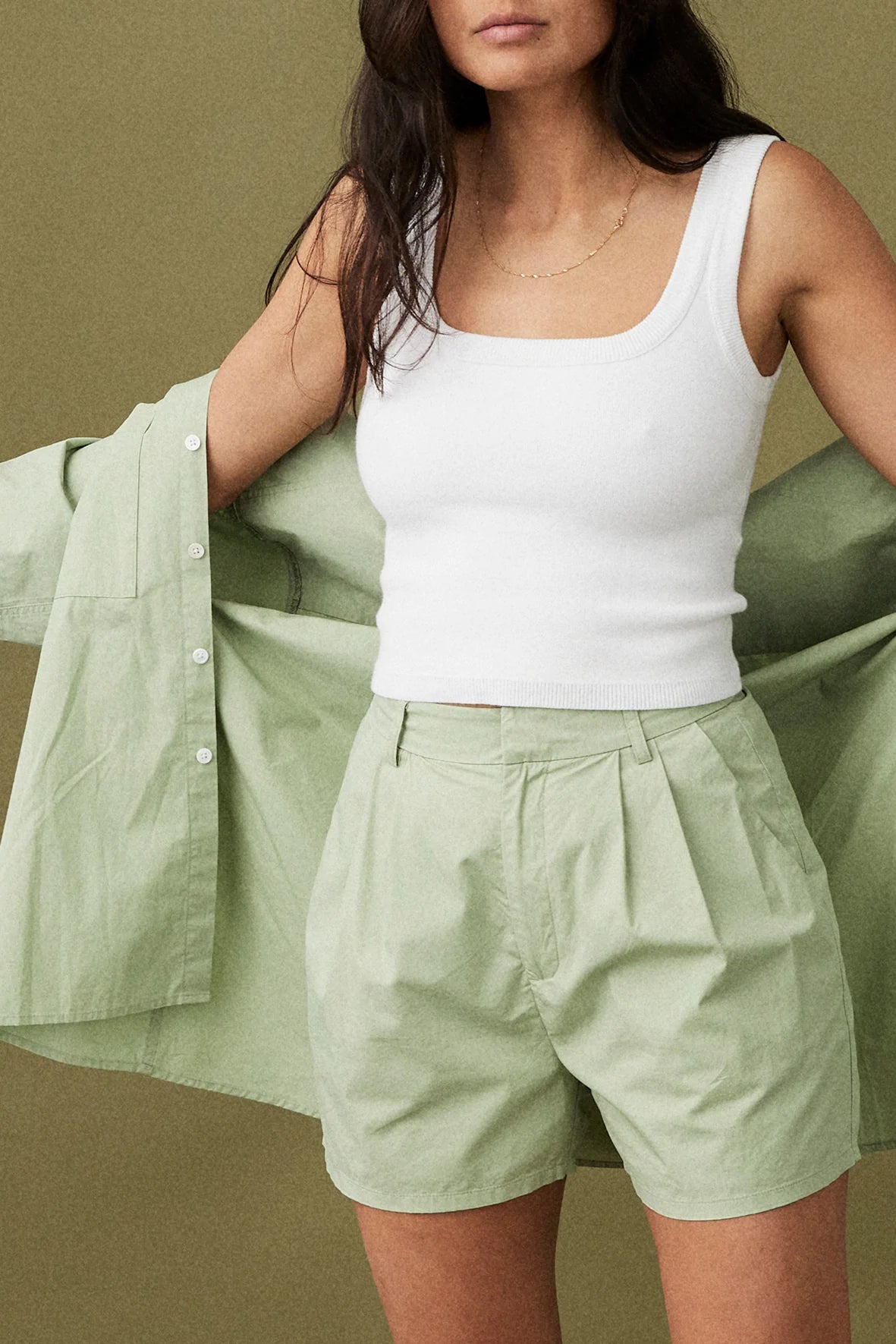 Dylan shorts sage - Arcaa