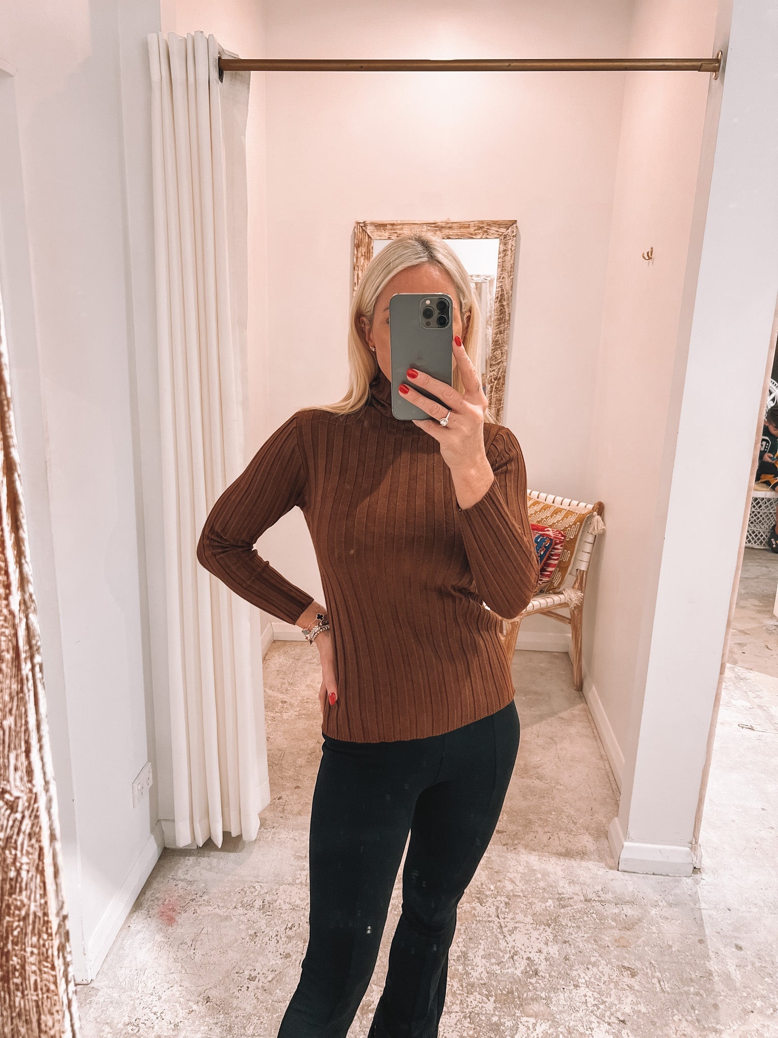 Four Seasons Ribbed Knit Chocolate - Tosca & Salome