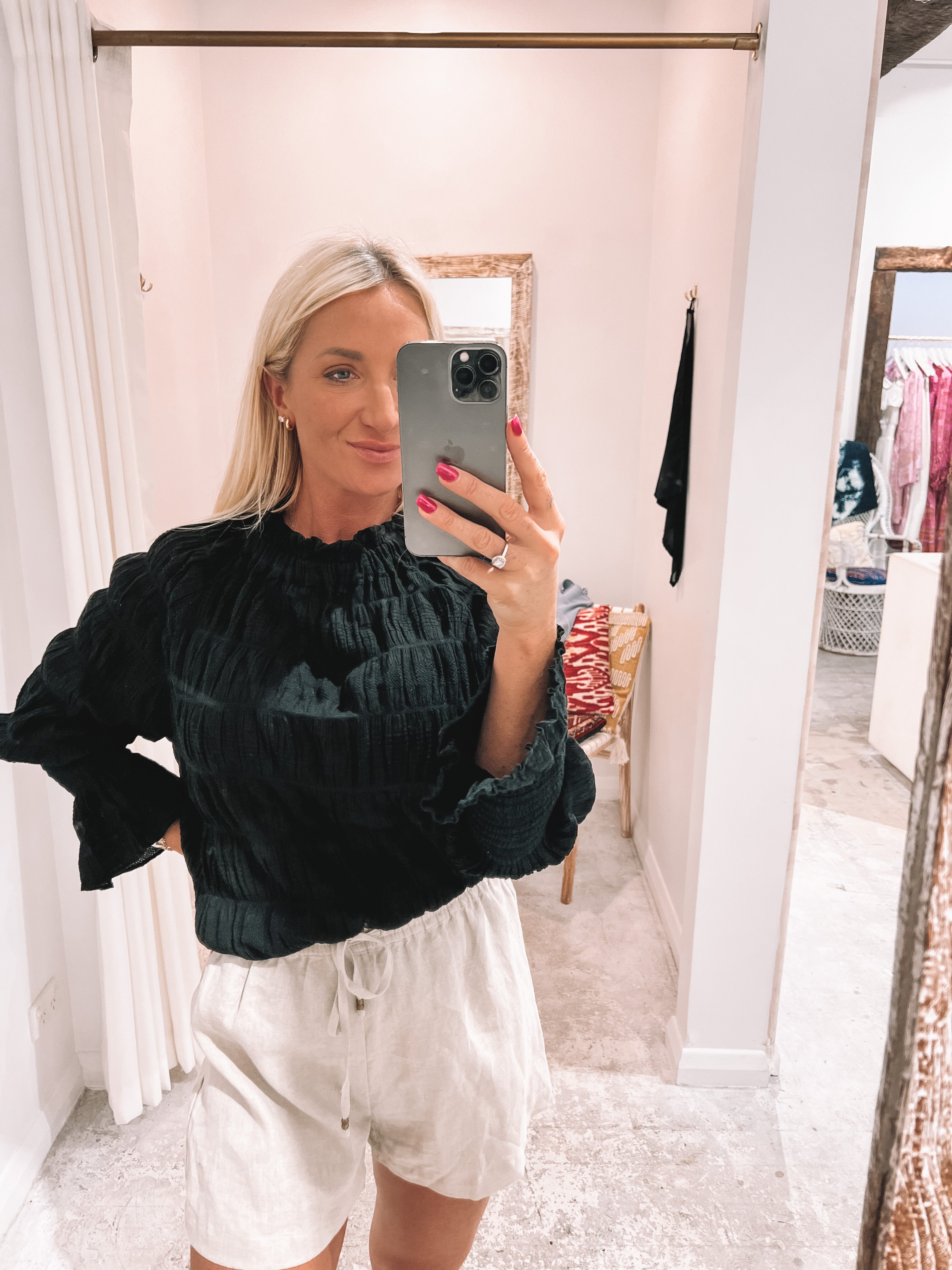 valencia blouse black - tosca and salome