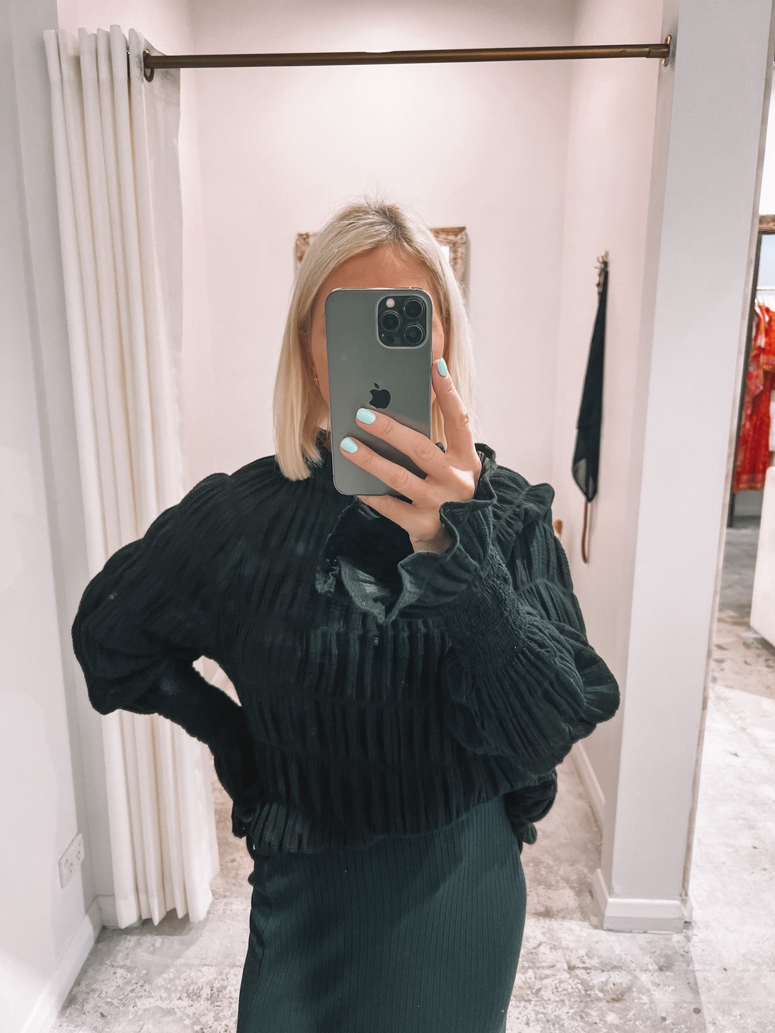 Valencia blouse black - Tosca & Salome