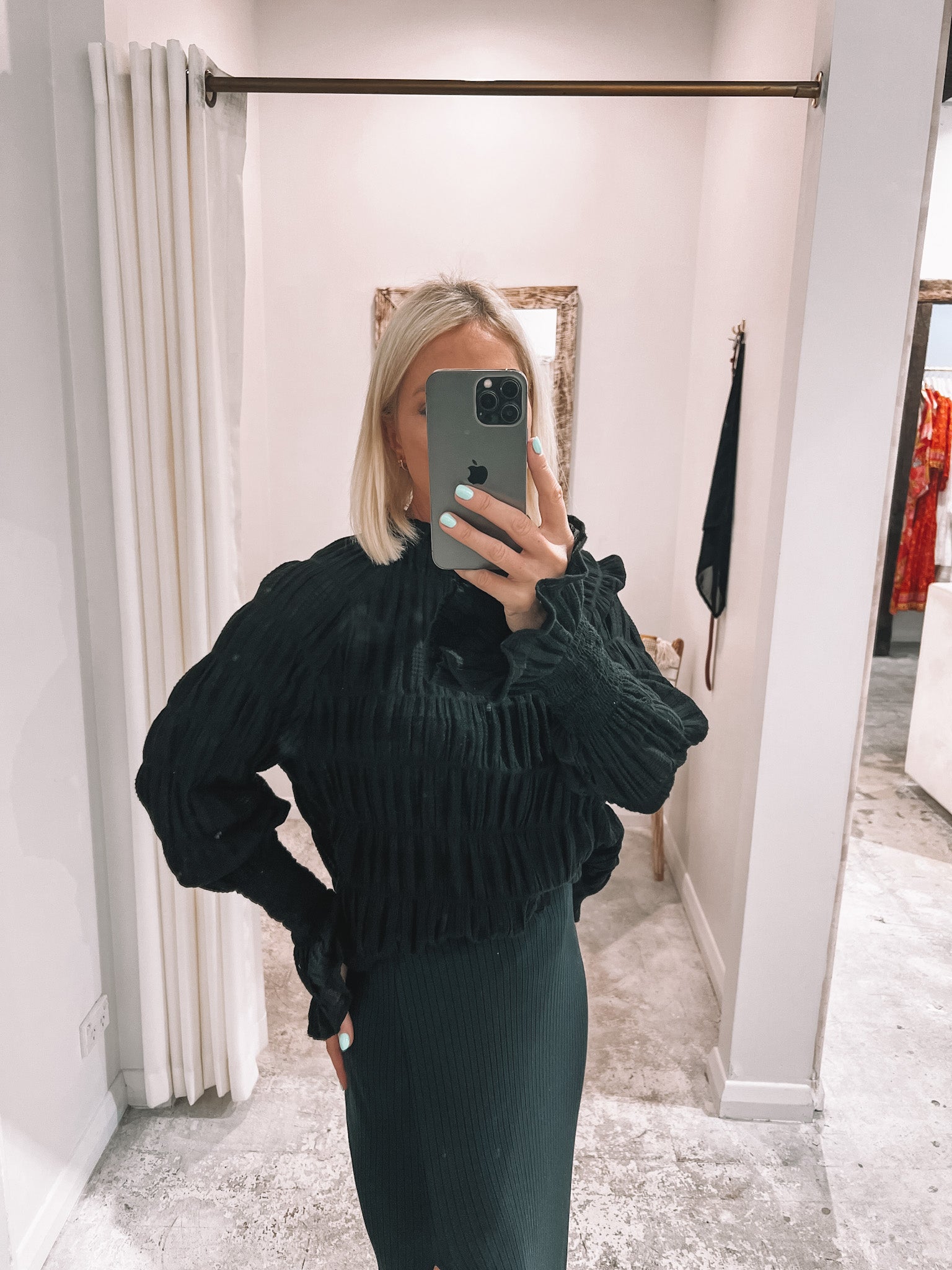 Valencia blouse black - Tosca & Salome