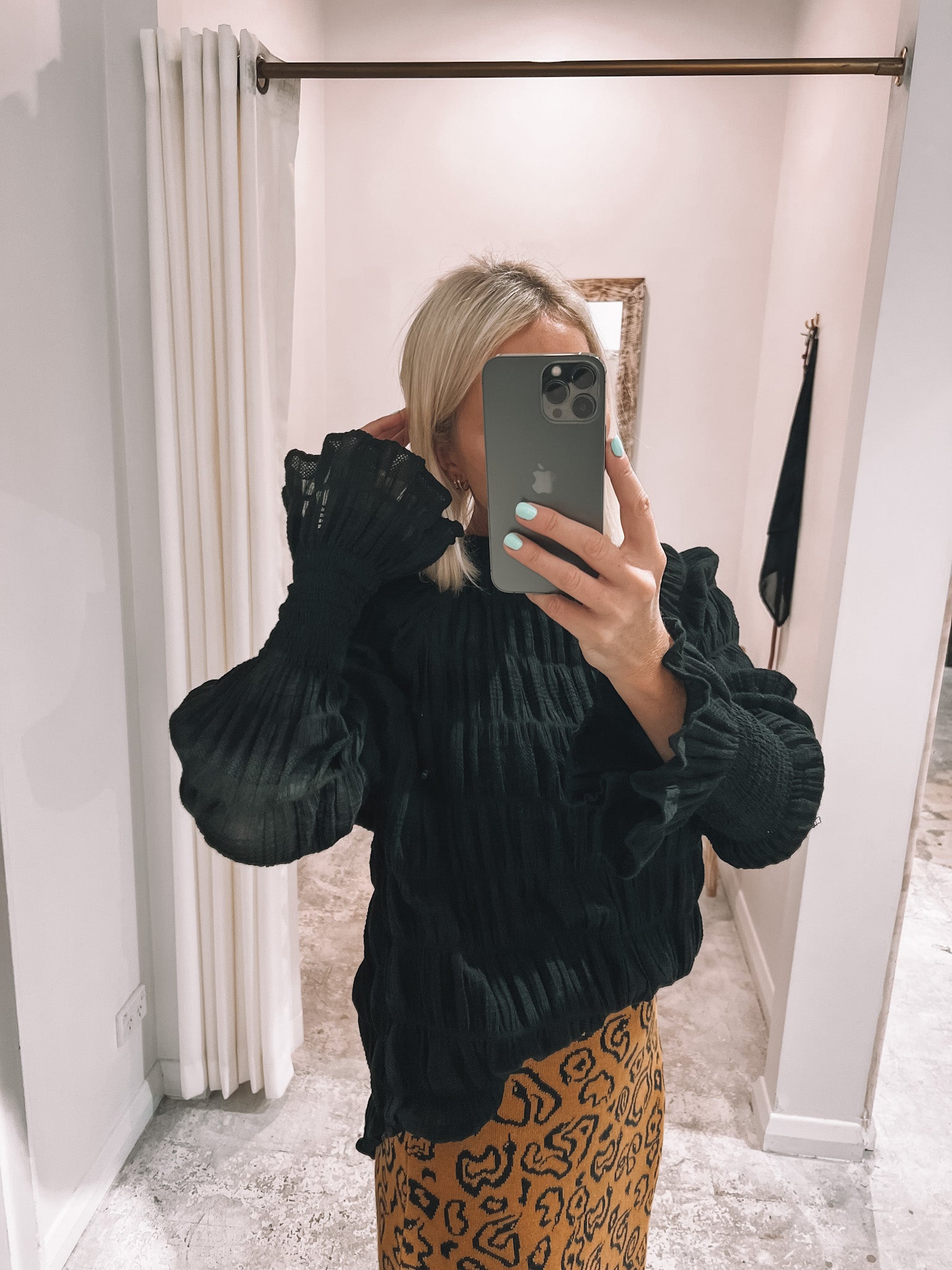 Valencia blouse black - Tosca & Salome